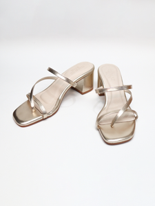 Square Toe Block Heeled Sandals