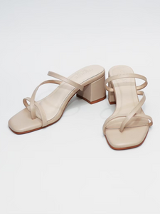 Square Toe Block Heeled Sandals