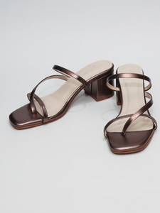 Square Toe Block Heeled Sandals