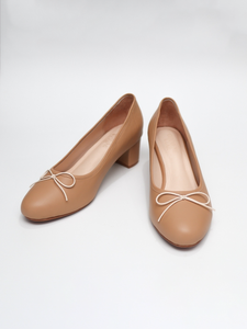 Ballet Block Heel Pumps