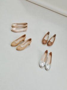 Ballet Block Heel Pumps