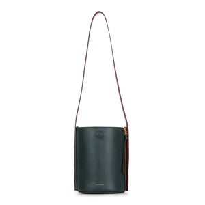 [FINAL RUN] REVERSIBLE BUCKET BAG DEEP GREEN/RED