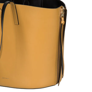 [FINAL RUN] REVERSIBLE SHOPPER BAG MUSTARD/BLACK