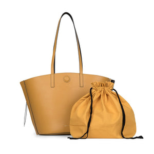 [FINAL RUN] REVERSIBLE SHOPPER BAG MUSTARD/BLACK